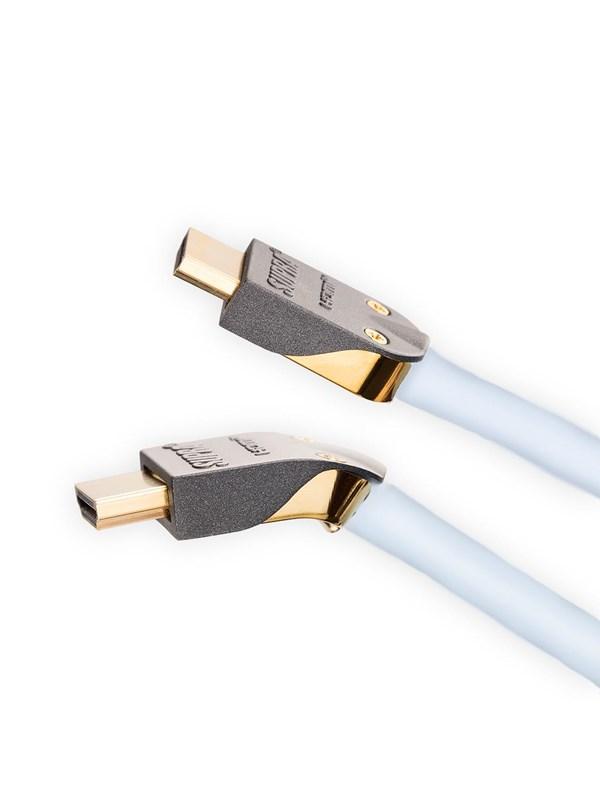 Supra HDMI 2.1-kabel i blått, 8K-klassad, en meter
